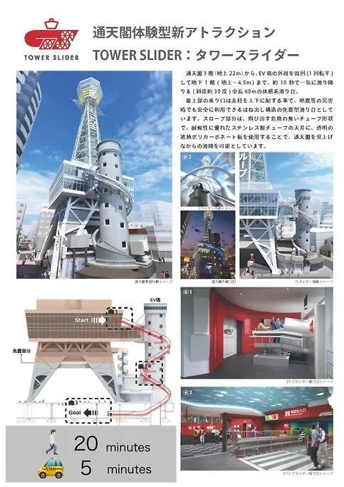 大阪市なんば中心の宿 0*, 오사카